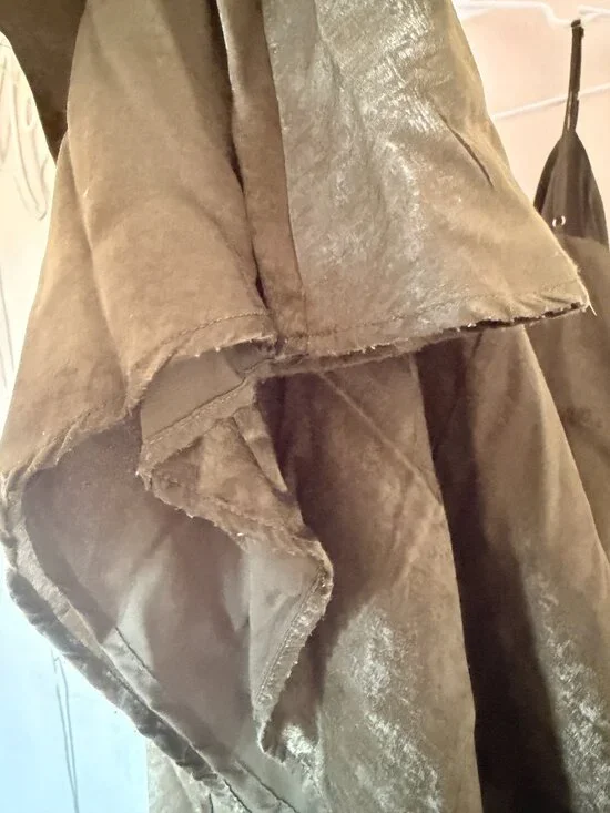 Lulus Constantine Olive Green Satin Maxi Dress M Bridesmaid - Picture 6 of 9